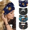 Sternenhimmel Monddruck Breites Stirnband für Yoga und Fitness