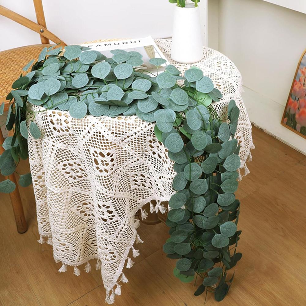 10/20pcs 200CM Artificial Plants Fake Green Eucalyptus Leaves Lvy Vine Home Room Wedding Christmas Decor Wholesale Diy Hanging