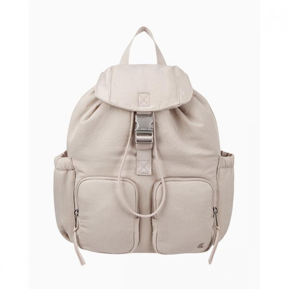 Calvin Klein Jeans Unisex Satin Nylon Flap Backpack  4k3214g Rmu R 