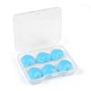 Reusable Silicone Clay Ear Plugs 6Pcs Soft Noise Cancelling with Storage Case for Sleep Travel Study Work