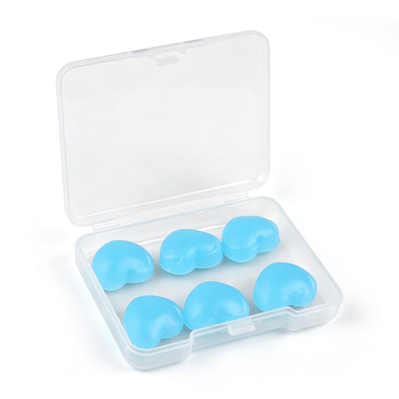 Reusable Silicone Clay Ear Plugs 6Pcs Soft Noise Cancelling with Storage Case for Sleep Travel Study Work