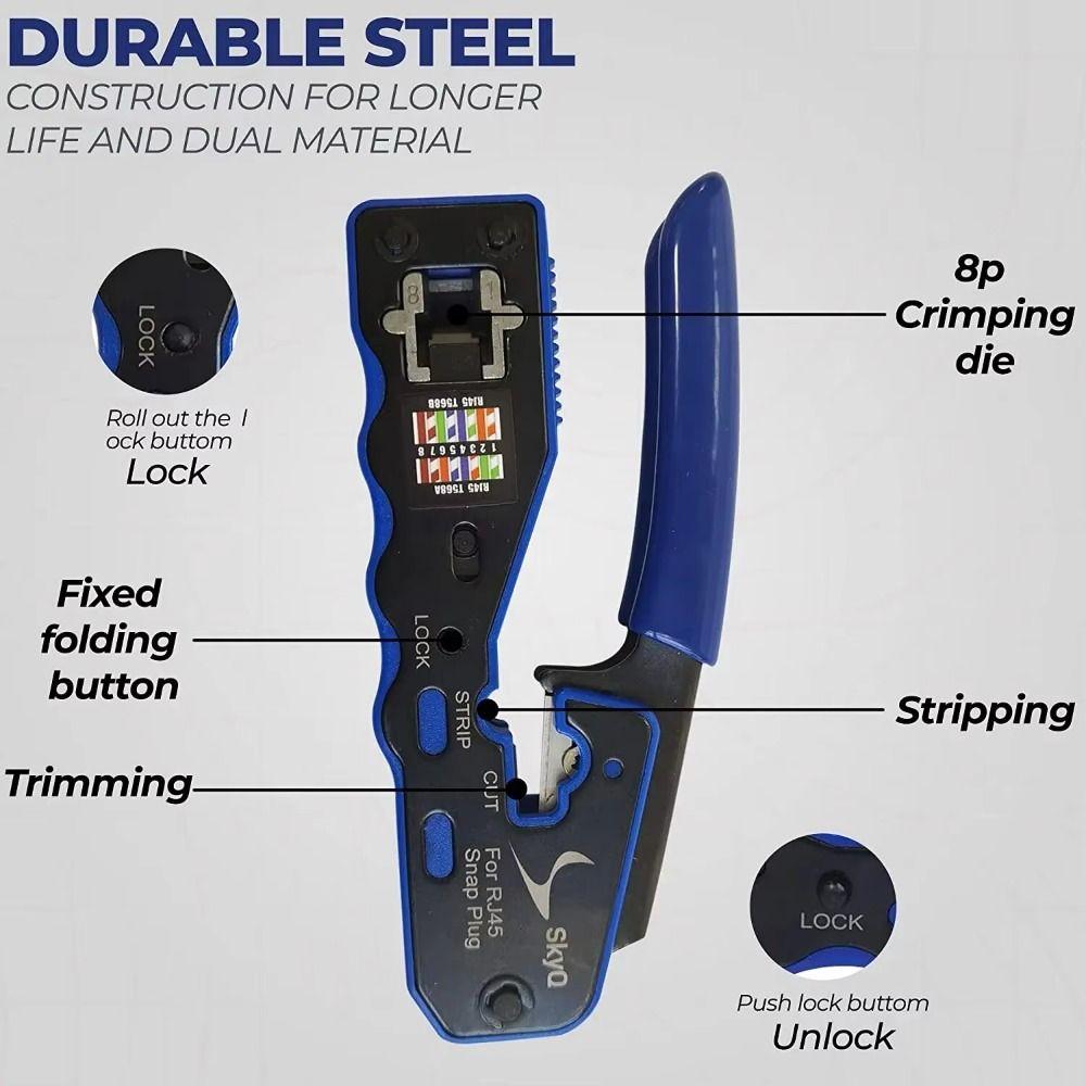 Wire Cutting Network Crimping Tool Ethernet Crimping Tool Ethernet Cable Installation