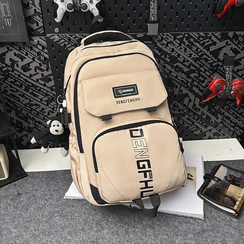 Schoolbag Junior high school college students class schoolbag Korean version leisure large capacity Harajuku school commute storage backpack