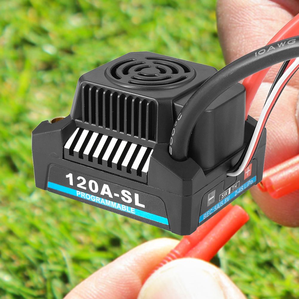 120A-SL 150A-SL 2-4S Brushless ESC Waterproof RC Brushless ESC with 5A/5.8V BEC for 1/8 RC Car Off-road Buggy Monster Boat Toy