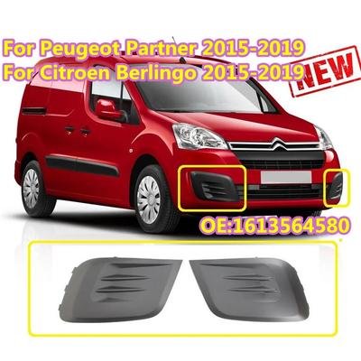 New Pair Fog Headlight Cover Set Grill For Peugeot Partenr For Berlingo 2015-2018 Front Bumper Grille Kit 1613564580