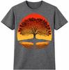 Tree of Life T Shirt Sunset Spiritual Nature Silhouette Graphic Tee Top