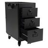 Tattoo Trolly with Wheels, 3-layer Adjustable Tattoo Workstation, Portable Tattoo Table, with Combination Lock