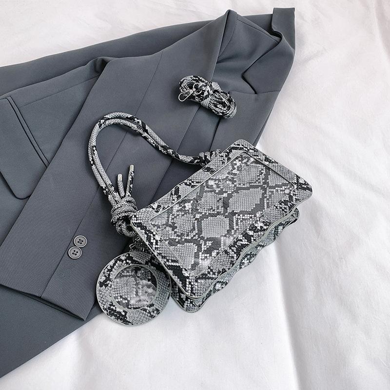 Новая клетчатая сумка 2025 года, женская нишевая дизайнерская сумка через плечо, простая личность, вечерняя сумка, высокое чувство серый