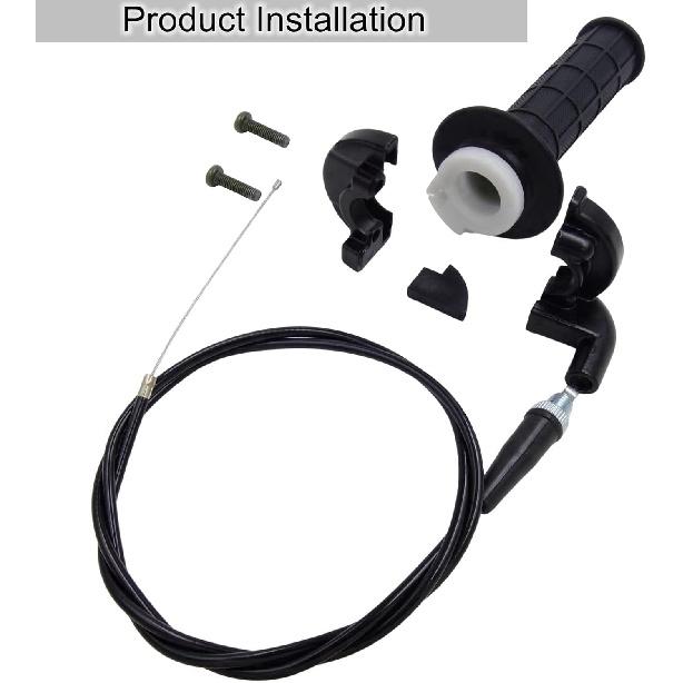 7/8" Throttle Accelerator Handle Grips: Compatible With 50Cc, 80Cc, 90Cc, 110Cc 125Cc 140Cc 150Cc 200Cc Dirt Bike, Mini Bike Throttle Assembly