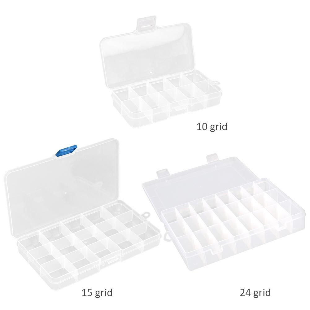 10/15/24 Grids Fishing Tackle Box Fishing Box Fishing Supplies Visible Fishing Tackle Box Clear Storage Organizer for Fishing