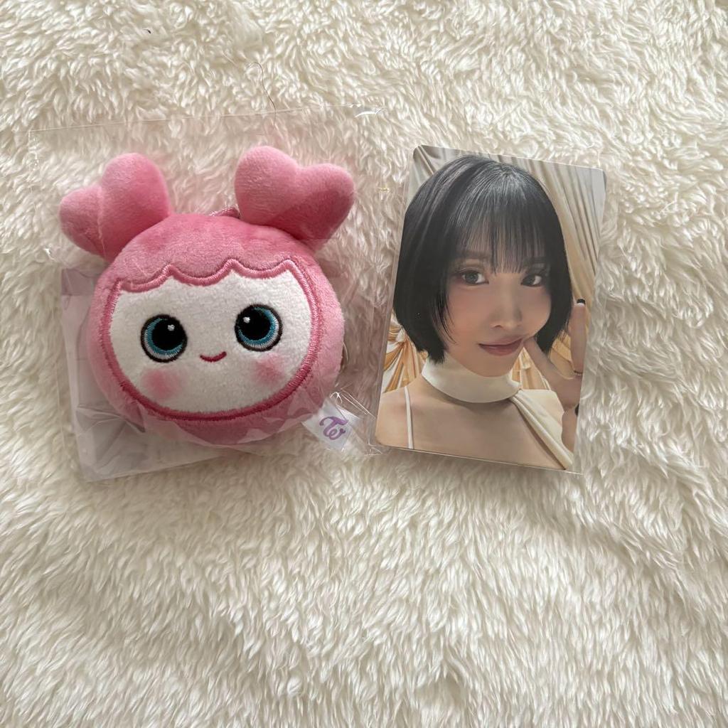 [USED] Incheon Con TWICE FACE KEYRING Momo, local purchase bonus trading card Momo