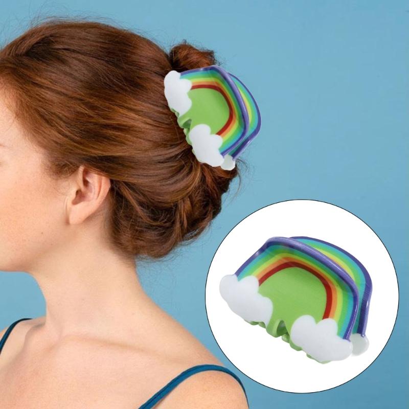 StPatricks Shamrock Hair Claw Clip Funny Claw Clip Hair Banana Barrettes NonSlip Girl Hair Clip PonytailClamp for Women