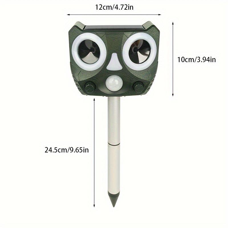 Solar-Powered Ultrasonic Animal Repeller: Waterproof Device for Birds, Rodents, and Cats