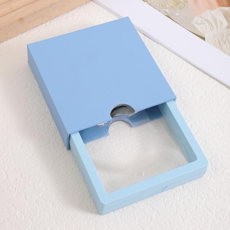 Transparent Floating Display Boxes Lastic PE Film Jewelry Packaging Box Jewelry Necklace Ring Seal Antioxidant Collectible Storage Case 10pcs
