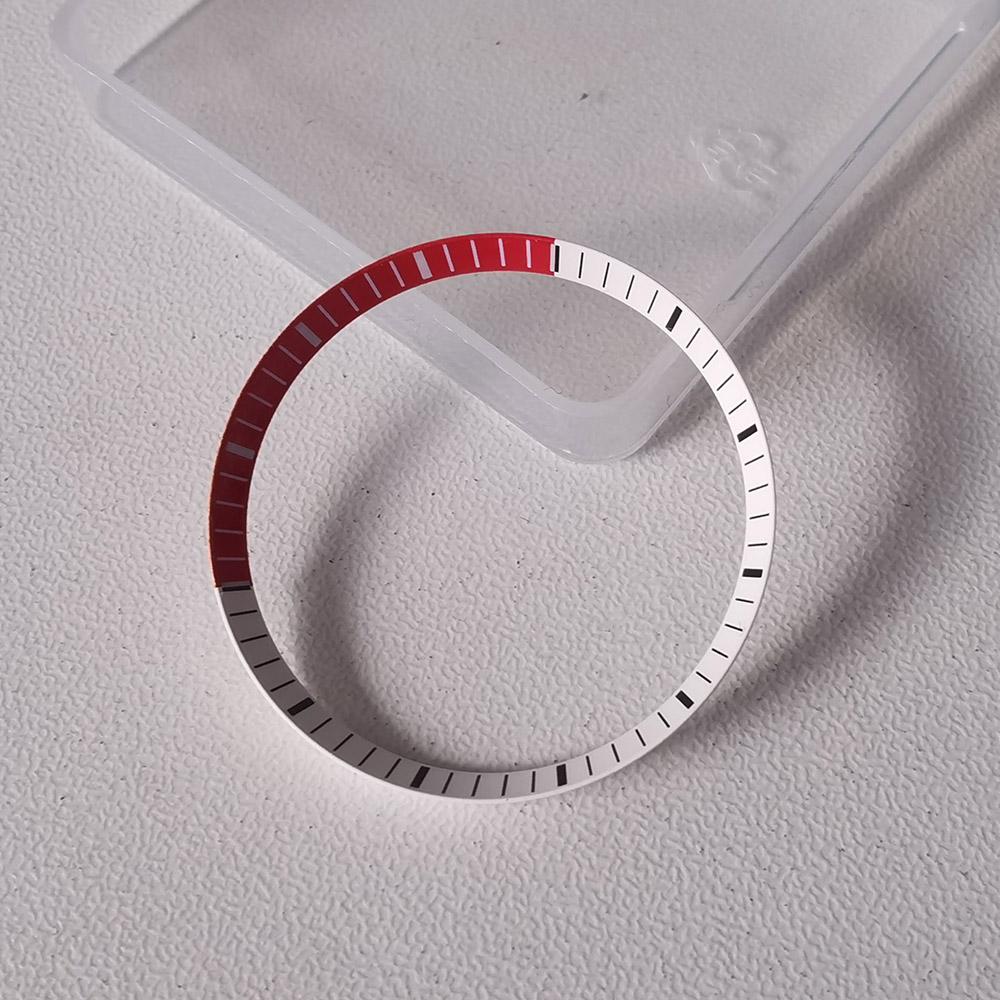 30.5*27.5mm Mod Scale Mark Watch Chapter Ring Brass For SKX007 SRPD NH35 NH36 Movement Watch Case Repair Tool Parts