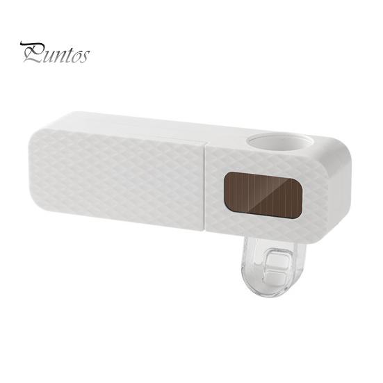 

УФ-дезинфицирующее средство для зубных щеток, 3 слота, USB-зарядка, настенный дозатор зубной пасты для ванной комнаты, без сверления, держатель для электрической зубной щетки, ящик для хранения белый