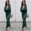 Elegant Woman Fashion V-neck Long Sleeve Winter Sweater Dress For Stylish Looks