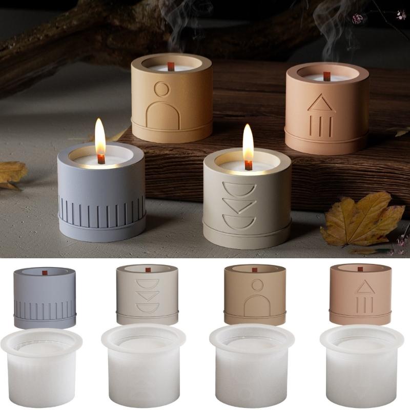 Creative Silicone Mold Round Shape Succulent Planter Moulds Candle Cup Moulds Suitable for Hand-Making Candle Cups