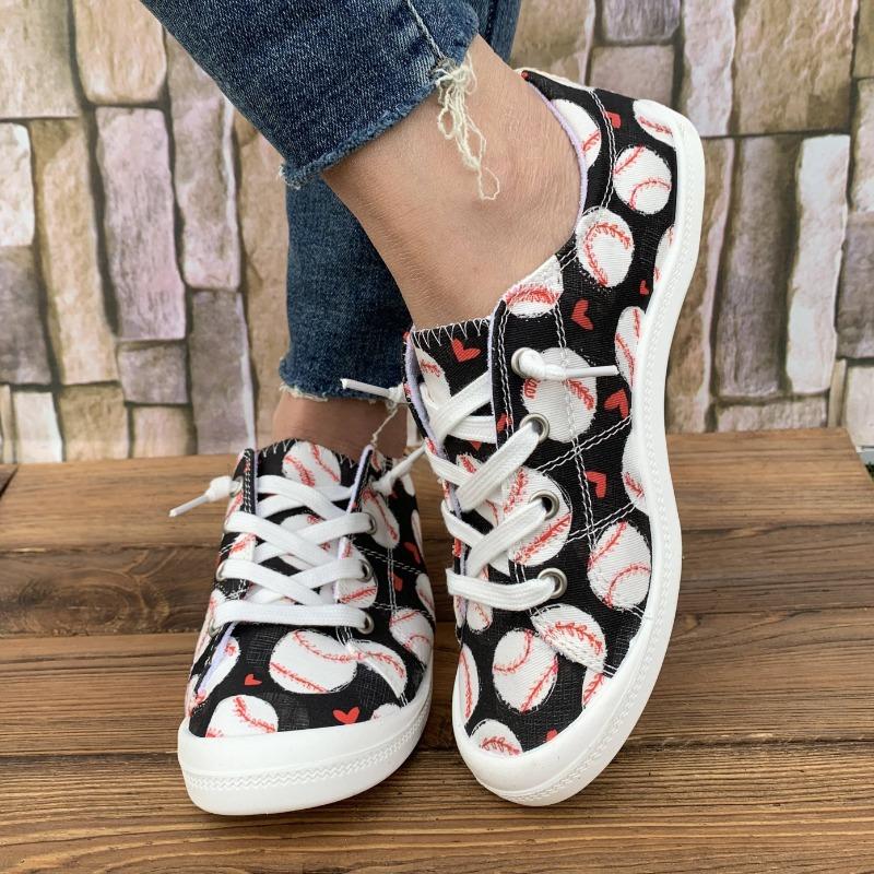 Women's New Black Bottom Baseball Shoes Slip-on Lazy Shoes Comfortable Soft Sole Versatile Four Seasons Casual Women's Shoes