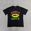 Street Hip-hop Men S Clothing Fashionable T-shirts Loose Tops Breathable T-shirts  Alcatraz Series Pure Cotton