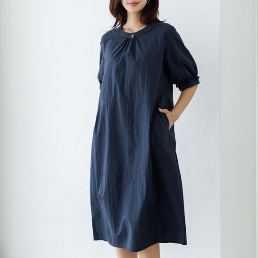 Dedra Women Liberty Shirring Long Dress Opd3088