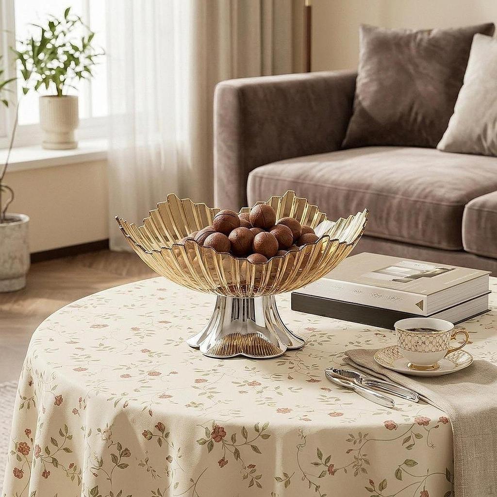 Plateau à fruits et snacks avec socle, pratique et moderne pour la maison, le bureau ou comme décoration Le