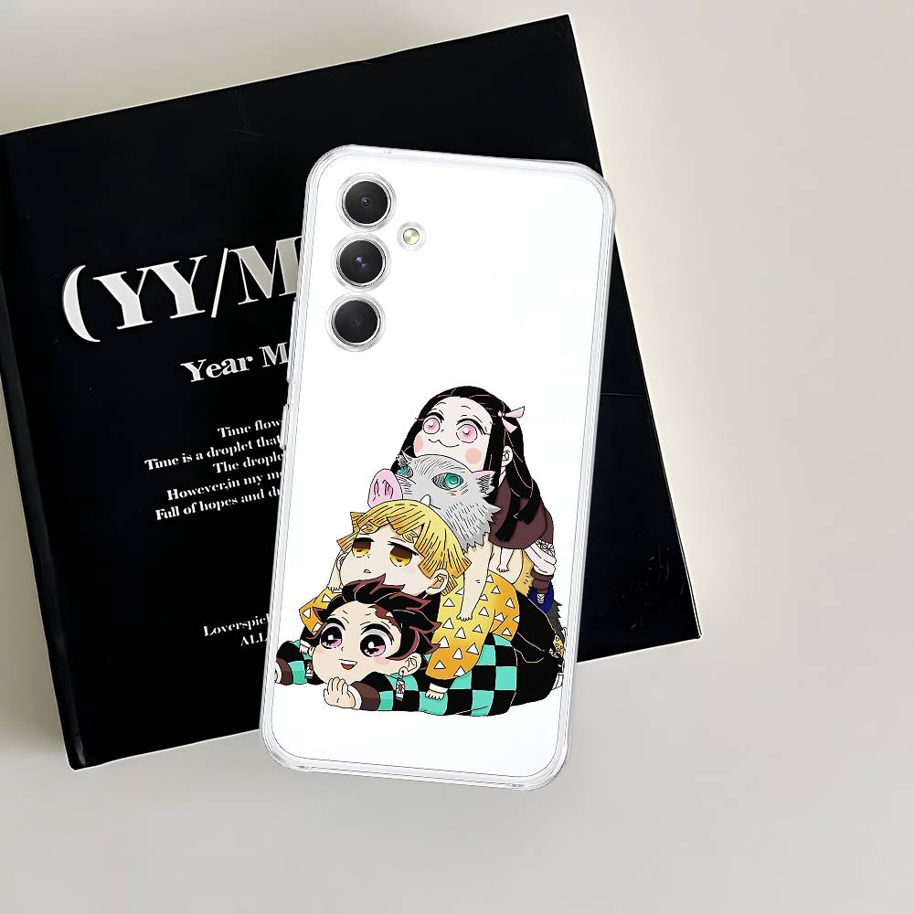 D-Demon S-Slayer Anime Phone Case For Samsung Galaxy A52 A12 A51 S21 Edge S22ULTRA S23 S24 S20LITE Plus Ultra Transparent Cover