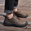 Mode Neuankömmling Leder Wanderschuhe Verschleißfest Outdoor Sport Herrenschuhe Schnürschuhe Herren Klettern Trekking Jagd Sneakers