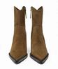 Fashion 2025 Brand Women Warm Winter Boots Women's Mid High-Heeled Pointed Short Knitted Socks Boots Thick Heel Black Booties