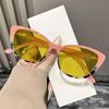 Men Women Retro Cat Eye Frame Reading Glasses Fashion Night Vision Glasses High Definition Anti-Blue Light Farsighted Glasses