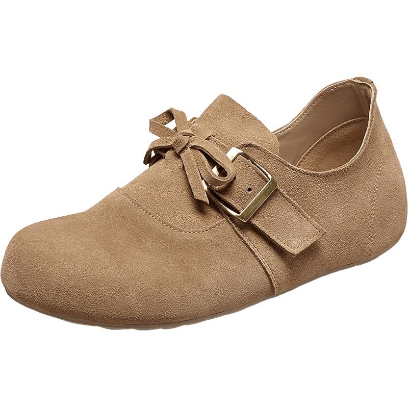 YI ER KANG Women s Slip-On Suede Flat Loafers 38