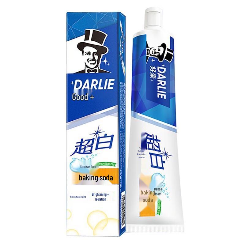 Darlie Super White Baking Soda Toothpaste with Cold Pressed Coconut Oil