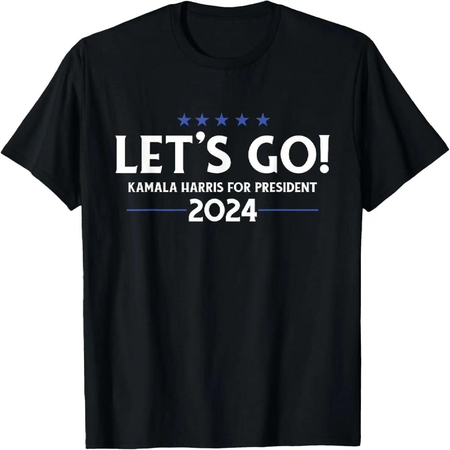Kamala Harris Let s Go 2024 Retro Vintage Groovy T-Shirt XXXXXL разноцветный