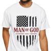 Man of God American Flag T-Shirt and Kids Tshirt | Husband Dad Grandpa