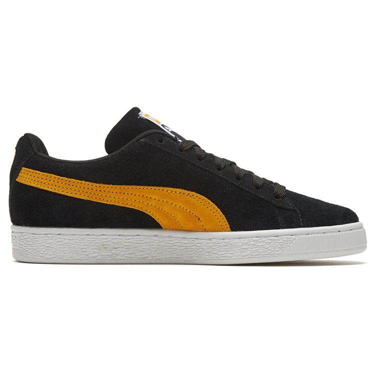Puma Suede Classic Sports Low-Top Sneakers Unisex Sneakers Black Gold 365347-85