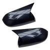 2X Rearview Mirror Cover Side Door Wing Mirror Cap Trim for Toyota Camry 9th 2024 2025 2026 ABS Glossy/Carbon Fiber Black