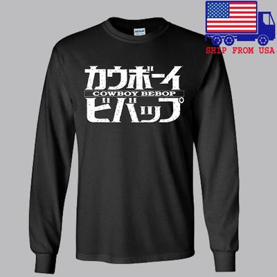 Cowboy Bebop Cartoon Anime Black Size S2XL Unisex T-Shirt
