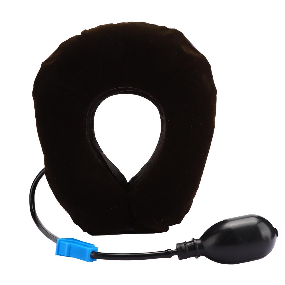 3 Layer Inflatable Cervical Neck Support Pain Relief  Neck Traction DevicesCoffee