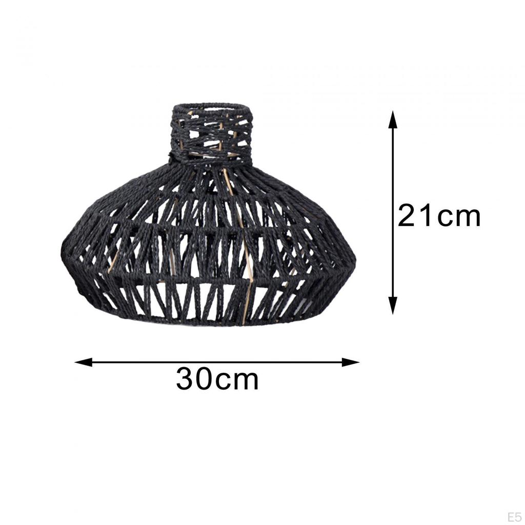 Ceiling Lantern Cover Light Shade Accessories Elegant Handmade Woven Rope Lampshade for