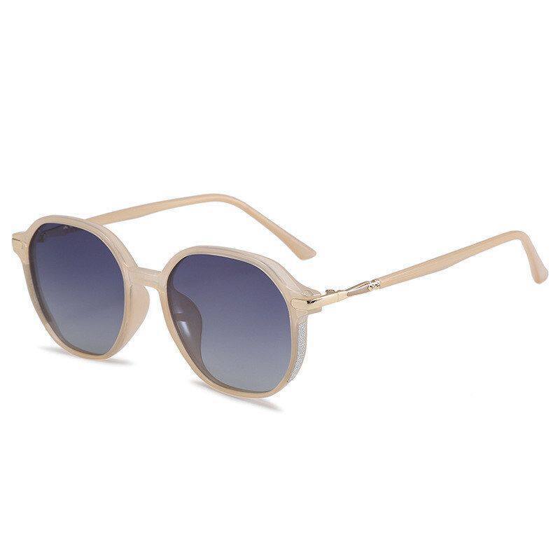 ins wind ultra-light small frame sunglasses women's high-end sense UV protection big face thin trend sunglasses