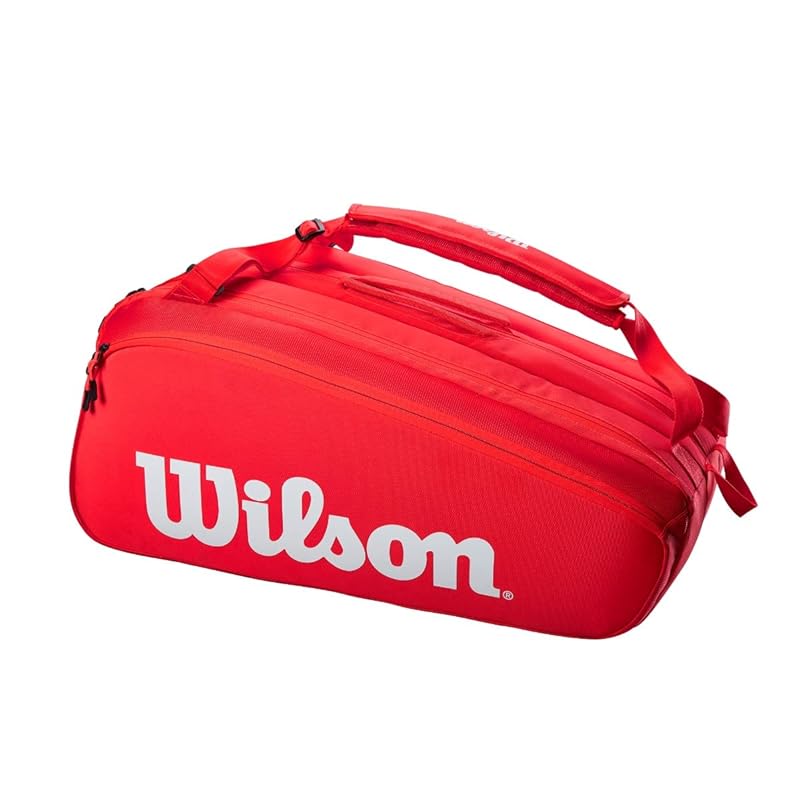 Wilson Tennis-/Badmintonschläger Tasche Super PK Rot (SUPER TOUR 15 PK)