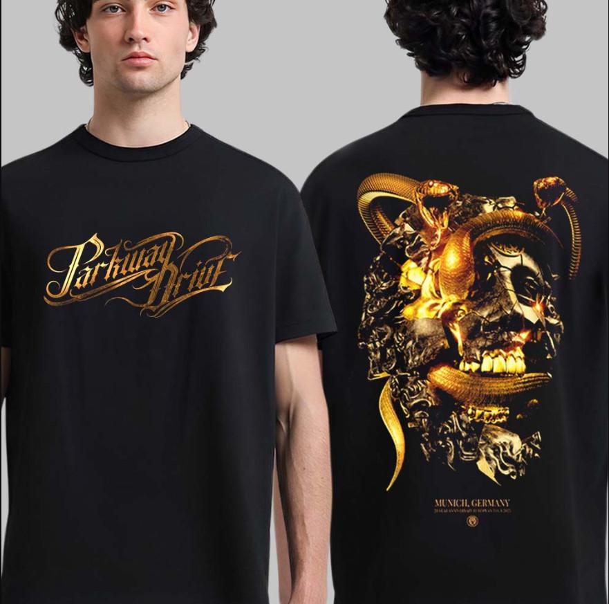 Parkway Drive Munich Germany 2025 20 Year Anniversary Europe T-shirt, Size S-4XL