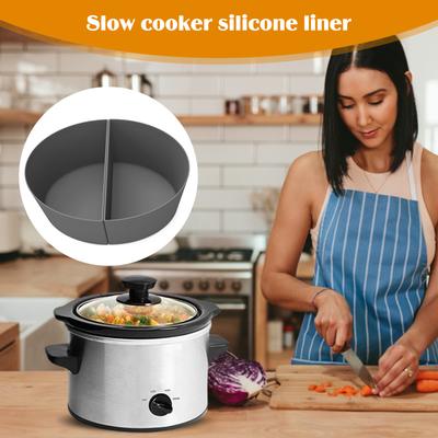 2pcs/set Slow Cooker Liner Silicone Crock-pot Dividers Kitchen Cooking Tools