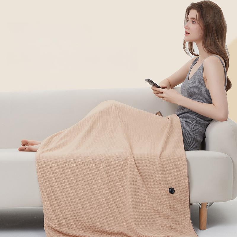 Heated Usb Electric Blanket Portable Warming Blanket Washable Shoulder and Knee Fast Heating Winter Home Camping Warm Blanket