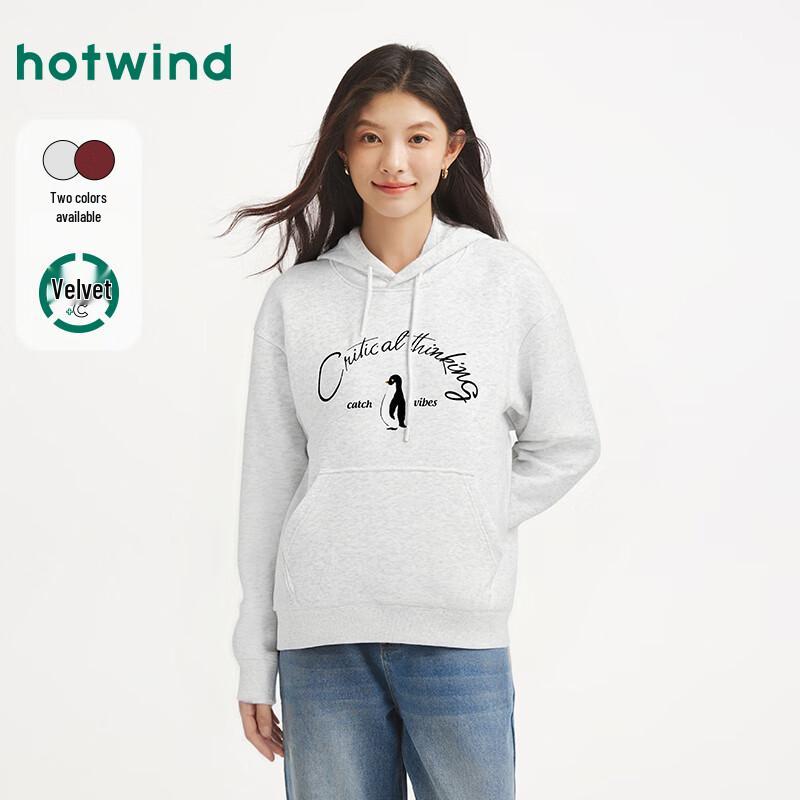 

Hotwind Women s Printed Fleece Lined Hoodie M