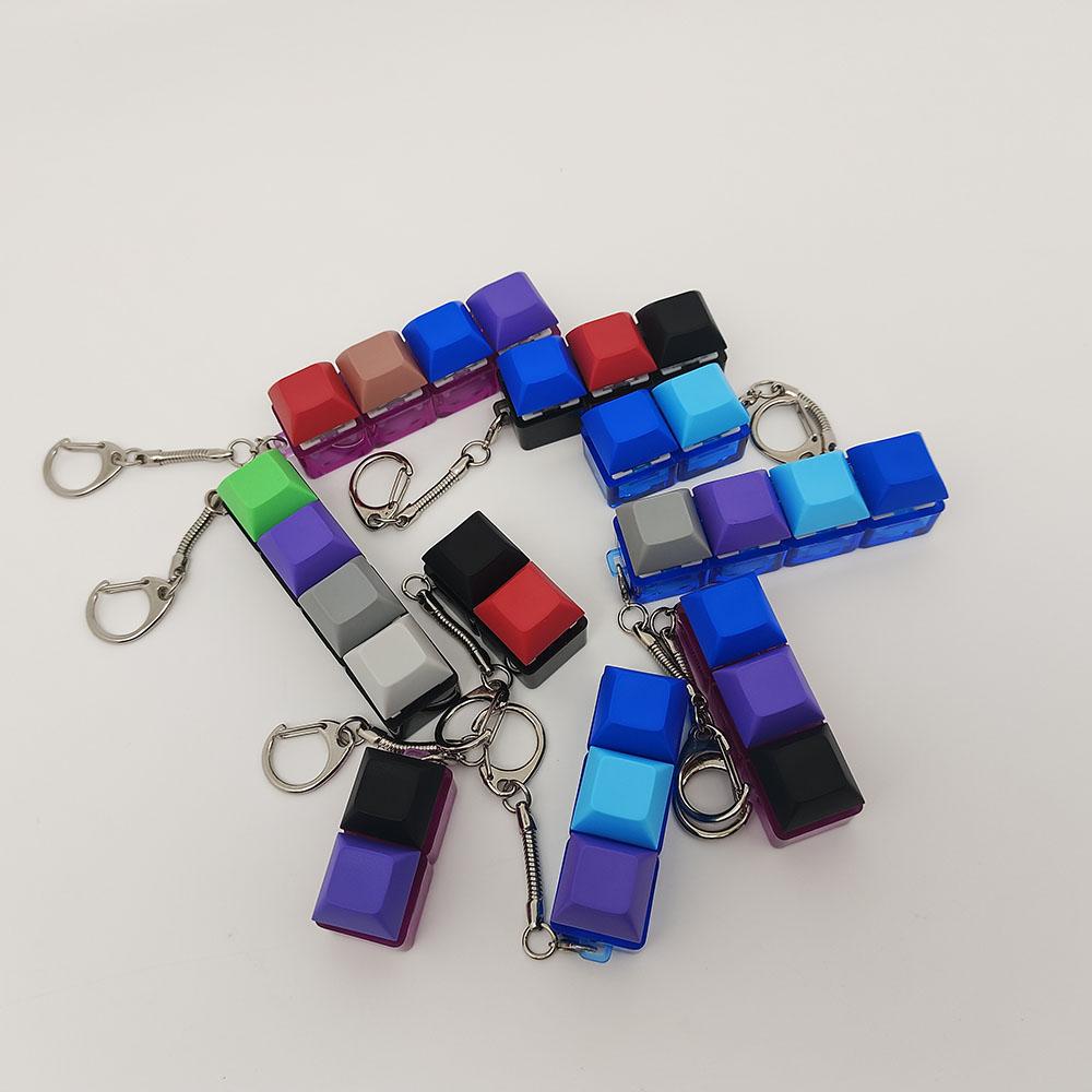 Keychain Key Ring Mobile Phone Backpack Pendant Desktop Accessories Fingertip Office Decompression Press Tools Fidget Toys