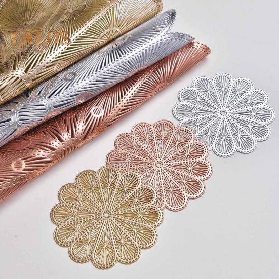 PVC Placemat Heat Insulation Table Mat Cup Pads Non-Slip Coaster for Dining Table Protects Table from Burns Stains Home Kitchen Bar Decor