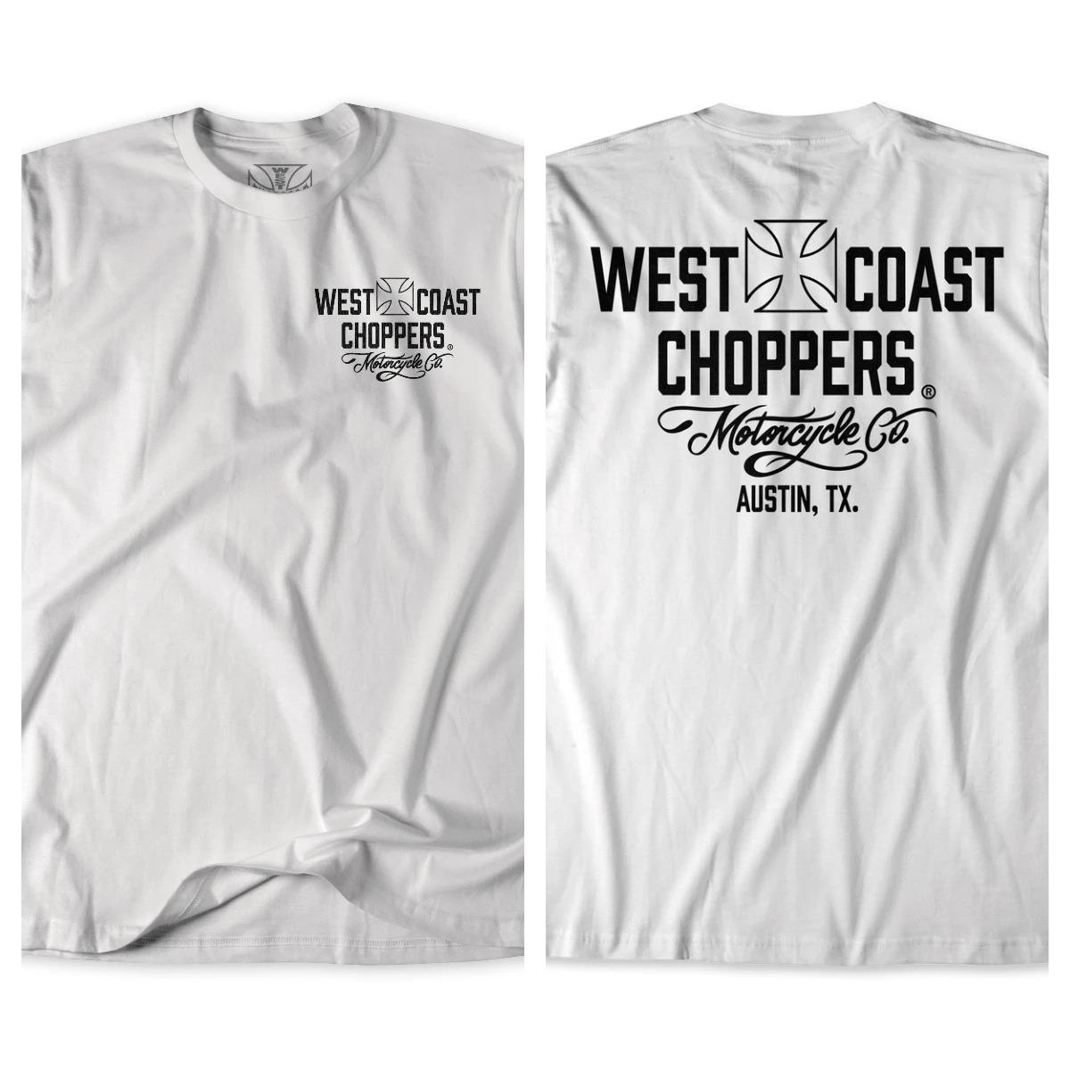 

West Coast Choppers Класичний Західноузбережний Залізний Хрест Американська Ретро Важка Повсякденна Футболка з Коротким Рукавом 4XL