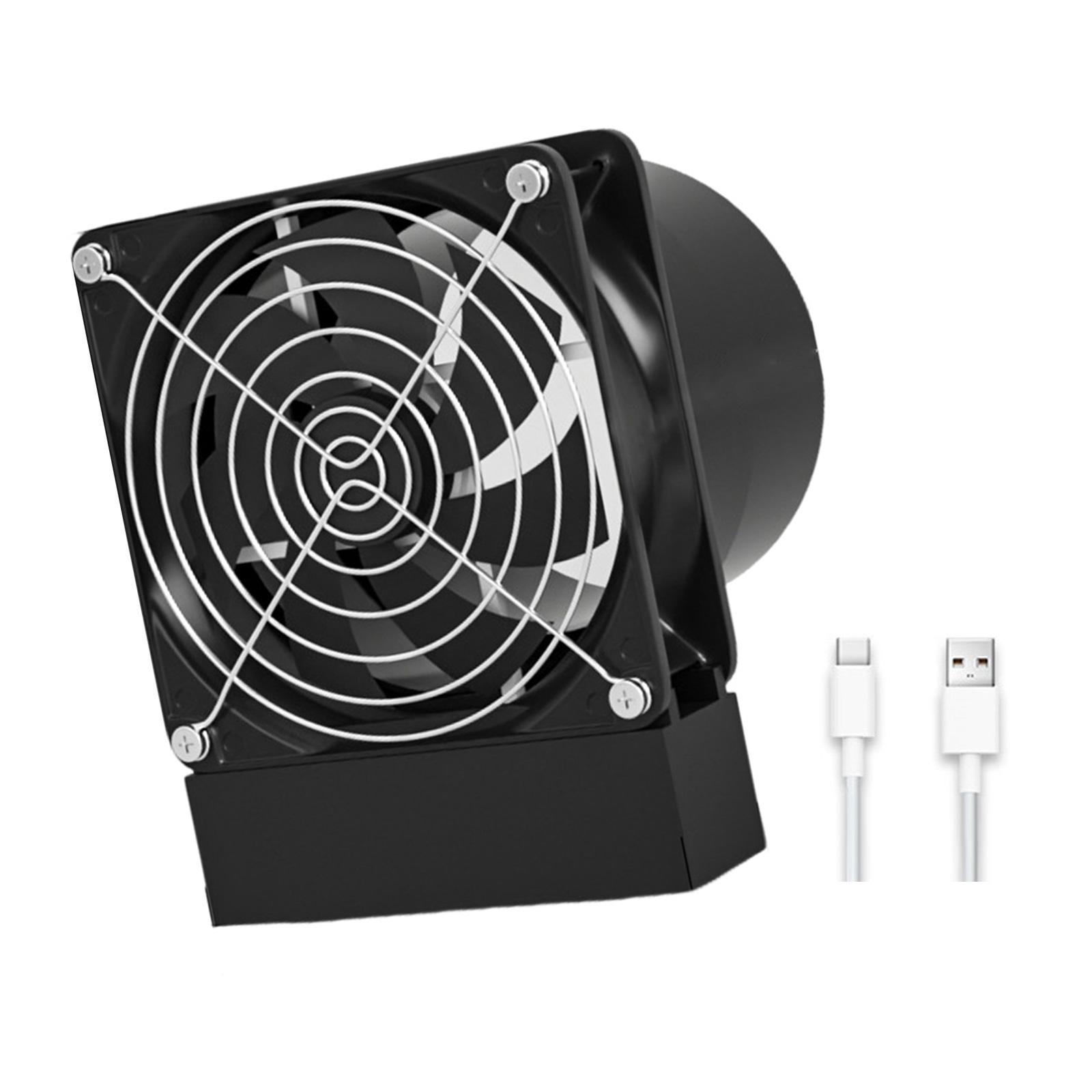 

USB Перезаряжаемый 8см 3-скоростной Вентилятор-воздуходувка с аккумулятором 1200 мАч для пайки, 3D-принтеров, кухонной вентиляции, конструкция из АБС-пластика A