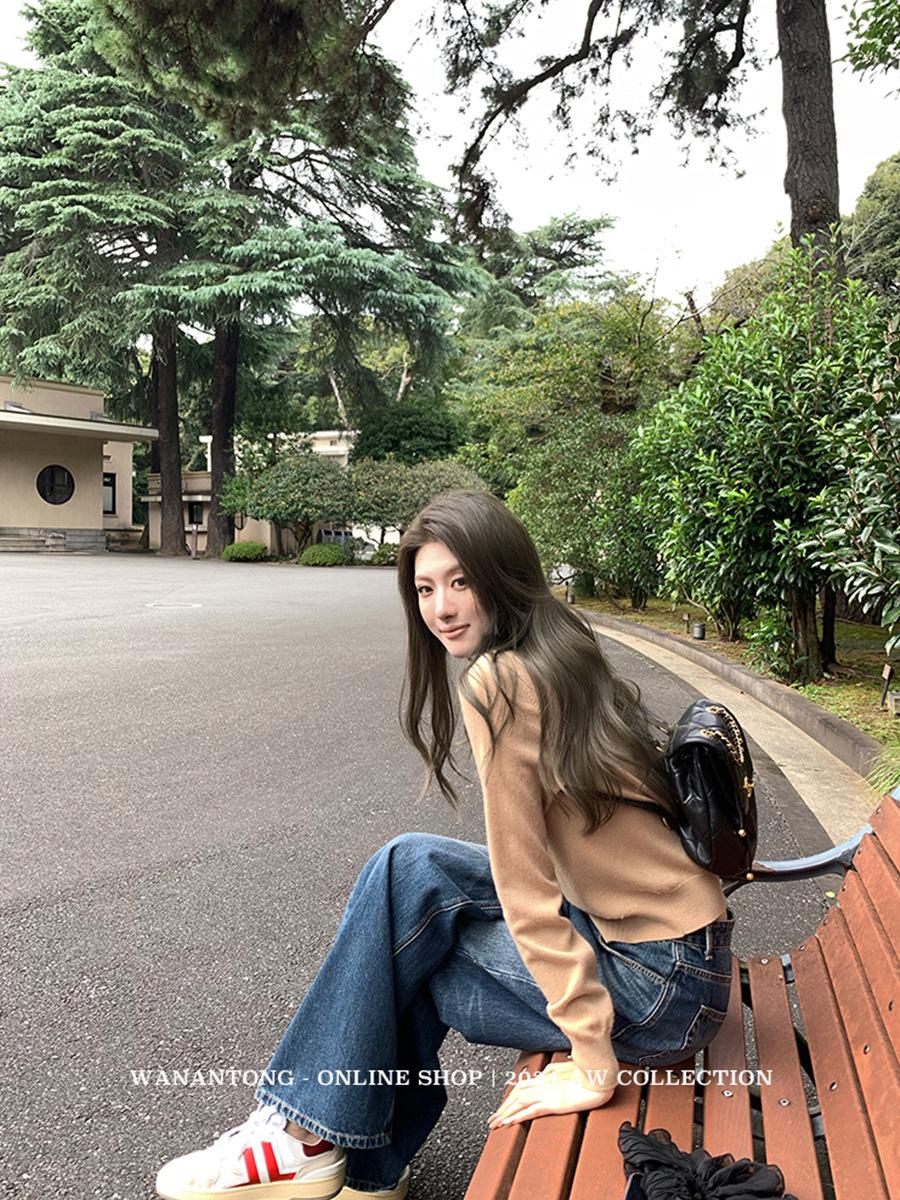 

Ароматный Стиль Вязаный Свитер с Лацканами: Осенне-зимний теплый слой для женщин Small